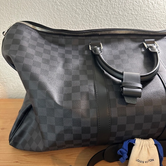 New Louis Vuitton Keepall Bandouliere Damier Geant Canvas 55 - Picture 9 of 16